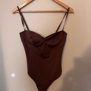 Zara Brown Bodysuit